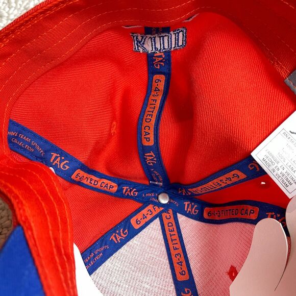 Nike Jason Kidd Hat Cap Fitted 7-3/4 Orange Joseph Pilots High School Air Jordan - Picture 14 of 14